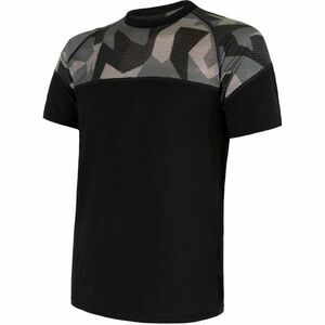 Sensor MERINO IMPRESS KR M Tricou funcțional de bărbați, negru, mărime imagine