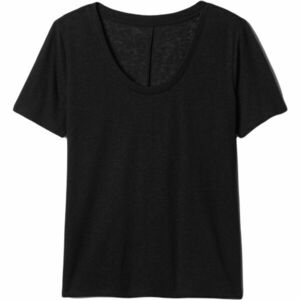 GAP V-SS LINEN SCOOP Tricou de damă, negru, mărime imagine