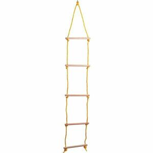 WOODY ROPE LADDER (do 50 kg) Scară din sfoară, galben, mărime imagine