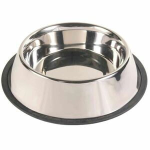 TRIXIE STAINLESS STEEL BOWL 2, 8L Bol din inox, argintiu, mărime imagine