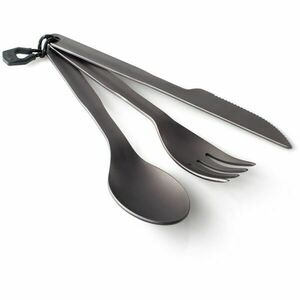 GSI HALULITE 3 PCS RING CUTLERY Set de tacâmuri, gri închis, mărime imagine