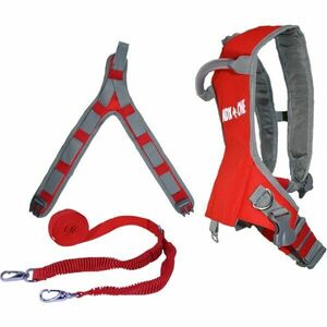 MDXONE STATIC SKI HARNESS WITH 9' STATIC ROPE Ham pentru schi, roșu, mărime imagine