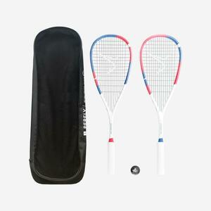 Set Rachete Squash WALLBREAKER 155 CLUB (2 rachete, 1 minge cu punct roșu) imagine