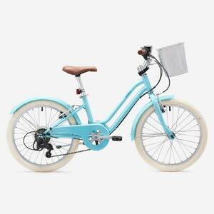 Bicicletă de oraș Elops 500 20'' albastru copii 120-135 cm imagine