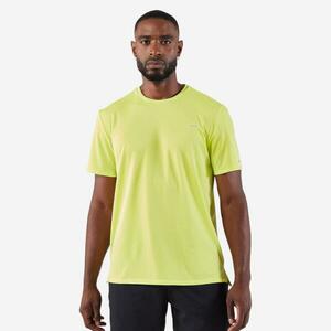 Tricou respirant Alergare Jogging KIPRUN Run 500 Dry Galben Bărbați imagine