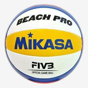 Minge volei de plajă Mărimea 5 - Mikasa BV550C EU Beach Pro galben și albastru imagine