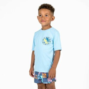 Tricou anti-UV surf 100 Albastru deschis Copii imagine