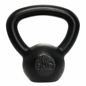 Gantera Kettlebell Lifefit 529FSTEKETT06, otel, 6kg (Negru) imagine