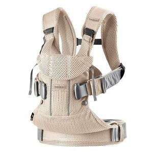 Ham anatomic BabyBjorn One Air, Pearly Pink, 3D Mesh, 3.5-15 kg (Roz) imagine