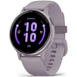 Ceas activity outdoor tracker Garmin vivoactive 5, GPS, 42mm, curea silicon, Metallic Orchid/Orchid imagine