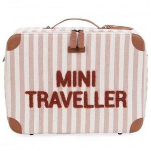 Valiza pentru copii Childhome Mini Traveller Nude (Alb) imagine