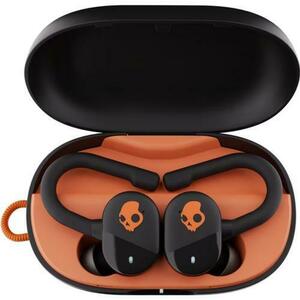 Casti Alergare Skullcandy Push Play Active, True Wireless, Bluetooth, Multipoint, IP55, Autonomie 34 ore, Preppy Summer (Negru/Portocaliu) imagine