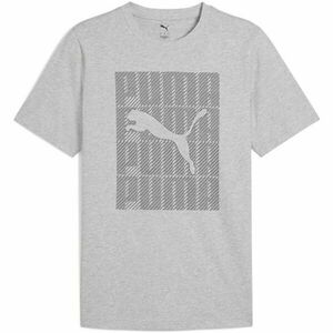 Puma GRAPHIC PUMA WORDING TEE Tricou pentru bărbați, gri, mărime imagine