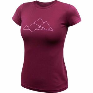 Sensor COOLMAX TECH GEO MOUNTAINS Tricou funcțional femei, vișiniu, mărime imagine