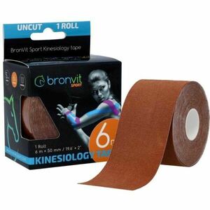 BronVit SPORT KINESIO TAPE CLASSIC Bandă kinesiologică, maro, mărime imagine