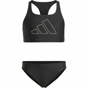 adidas PERFORMANCE BIG BARS KIDS Costum de baie fete, negru, mărime imagine