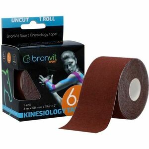 BronVit SPORT KINESIO TAPE CLASSIC Bandă kinesiologică, maro, mărime imagine