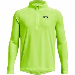 Under Armour TECH 2.0 1/2 ZIP Tricou cu mânecă lungă pentru băieți, verde deschis, mărime imagine