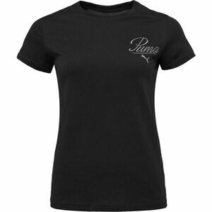 Puma ESSENTIALS SCRIPT TEE Tricou pentru damă, negru, mărime imagine