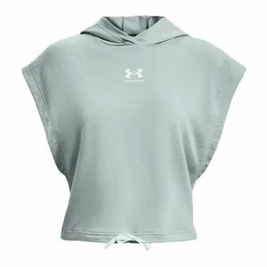 Under Armour UA RIVAL TERRY SS HOODIE Hanorac fitness damă, albastru deschis, mărime imagine