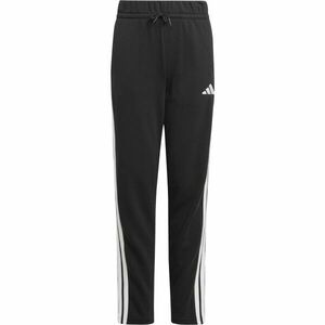 adidas ESSENTIALS 3-STRIPES FLEECE PANTS Pantaloni de trening juniori, negru, mărime imagine