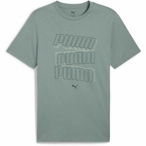 Puma ESSENTIALS LOGO LAB HOG TEE Tricou pentru bărbați, verde, mărime imagine