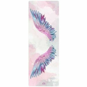 YOGGYS NON-SLIP YOGA MAT OPEN YOUR WINGS Saltea yoga, roz, mărime imagine