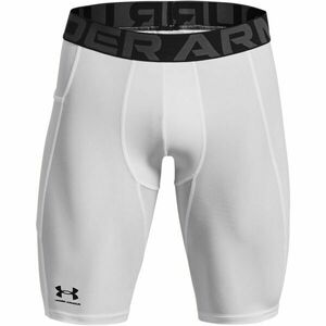 Under Armour HG ARMOUR LONG SHORTS Pantaloni scurți compresivi pentru bărbați, alb, mărime imagine