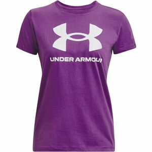 Under Armour LIVE SPORTSTYLE GRAPHIC SS Tricou damă, mov, mărime imagine