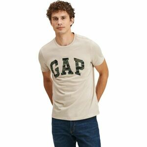 GAP V-BASIC LOGO T Tricou bărbați, bej, mărime imagine