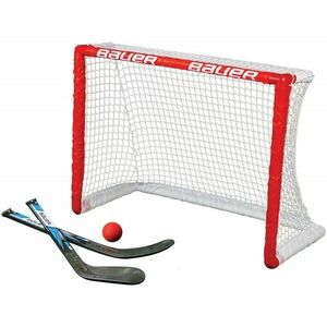 Bauer KNEE HOCKEY GOAL SET Poartă de plastic cu crose de hochei, roșu, mărime imagine