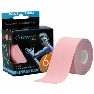 BronVit SPORT KINESIO TAPE CLASSIC Bandă kinesiologică, roz, mărime imagine