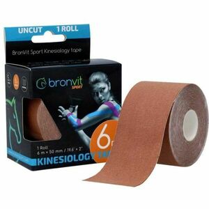 BronVit SPORT KINESIO TAPE CLASSIC Bandă kinesiologică, maro, mărime imagine