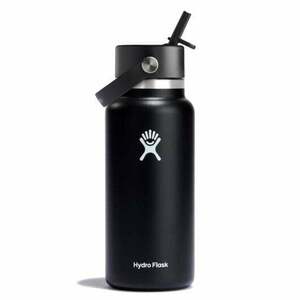 Hydro Flask Sticluță termo largă cu gura 32 OZ Wide Flex Straw Cap, negru imagine