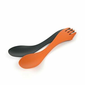 LIGHT MY FIRE Spork lingură multifuncțională medie 2pcs, portocaliu/negru imagine