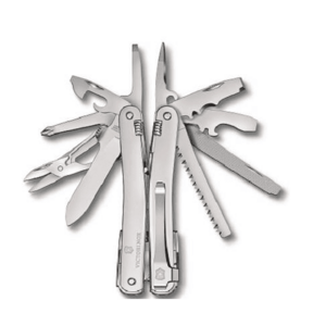 Instrument multifuncțional Victorinox Swiss Tool Spirit MX Clip, argintiu, 24 de funcții imagine