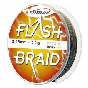 Fir textil Climax Flash Braid, verde, 100m (Diametru fir: 0.50 mm) imagine