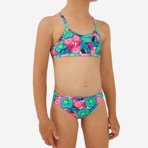 Costum de baie 2 piese surf Tali Print floral Multicolor Fete imagine