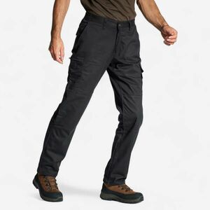 Pantalon Cargo Rezistent Stepă 300 Negru imagine