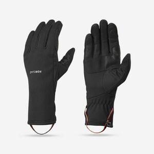 Mănuși Tactile Extensibile Trekking la munte MT500 Negru Adulți imagine