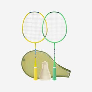 Set de rachete de badminton BR 130 Verde/Galben Copii imagine