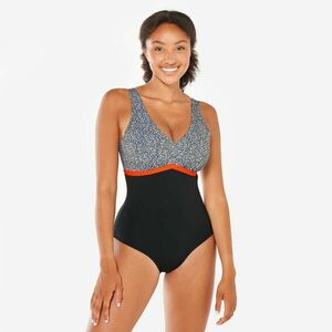 Costum întreg înot Aquafitness Rosy-Negru Damă imagine