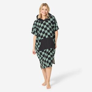 Poncho surf peste 150 cm înălțime- 500 Wavy Kaki Adulți imagine