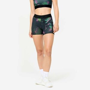 Pantalon scurt fitness antrenamente cu talie elastică Imprimeu colorat Damă imagine