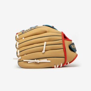 Mănușă de baseball pentru lansator dreptaci BA100 - Albastru-Bej Copii imagine