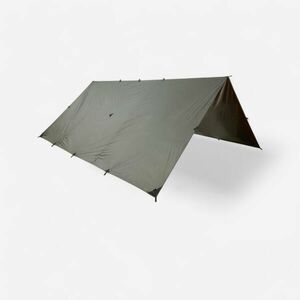 Adăpost TARP Bushcraft Bivuac 4x4 m Impermeabil kaki imagine