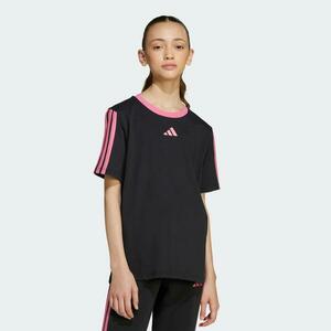 Tricou din bumbac ADIDAS Educație fizică Negru-Roz Copii imagine