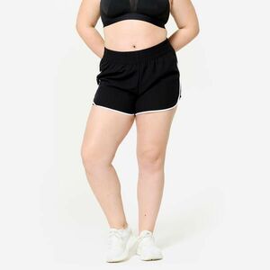 Pantalon scurt lejer Fitness Negru Damă imagine