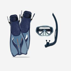 Set de snorkeling labe de înot mască tub PMT Atoll Albastru imagine