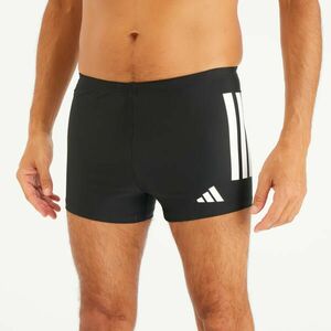 Boxeri de înot ADIDAS 3 benzi Negru-Alb Bărbați imagine